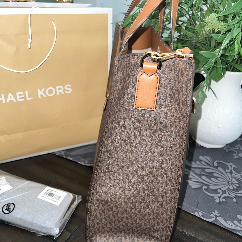 NEW W/ T Micheal Kors Kenly Large NS Tote Bundle - Picture 7 of 13